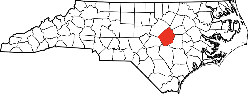 An illustration of Johnston County in North Carolina