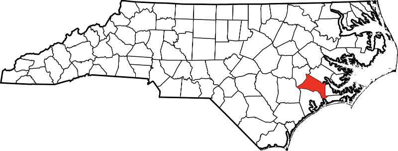 An image showing Jones County in North Carolina