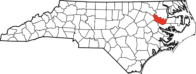 A picture displaying Martin County in North Carolina