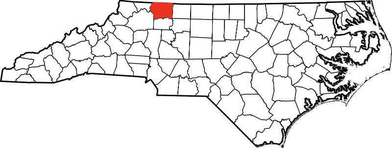 An image showing Surry County in North Carolina