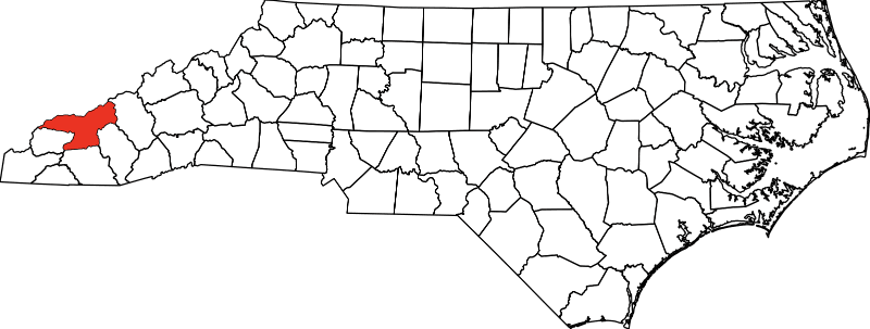 An image showing Swain County in North Carolina