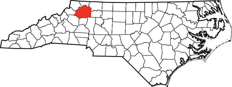 An illustration of Wilkes County in North Carolina