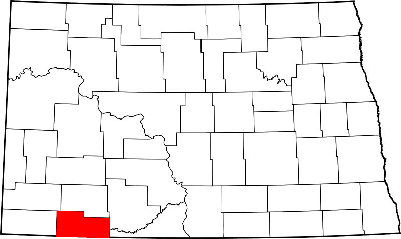 An image showing Adams County in North Dakota