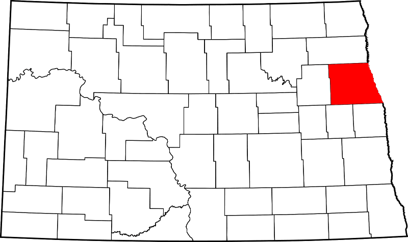A picture displaying Grand Forks County in North Dakota