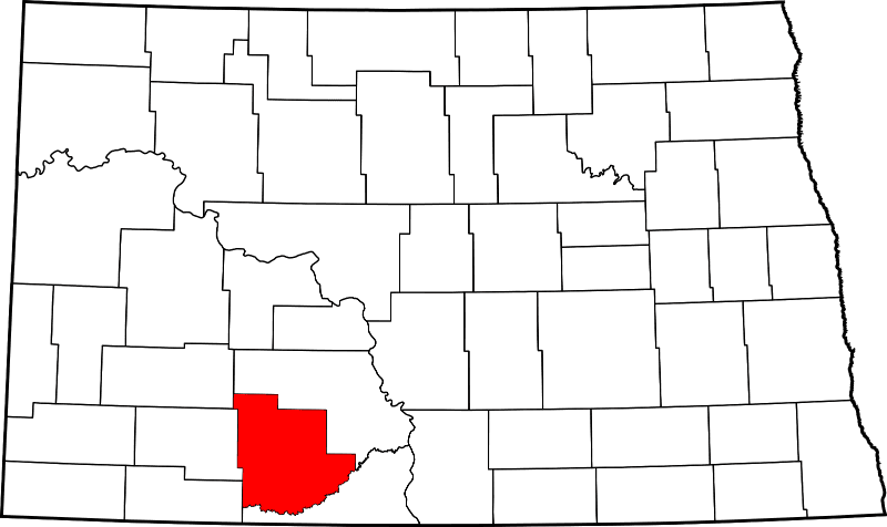 An illustration of Grant County in North Dakota