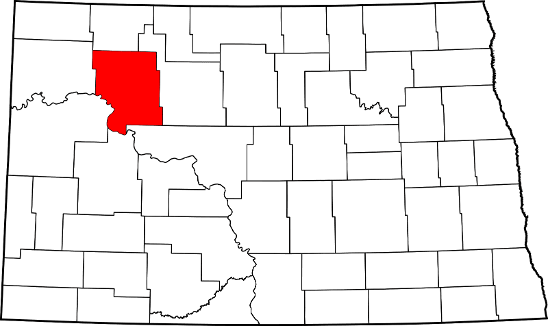 A picture displaying Mountrail County in North Dakota