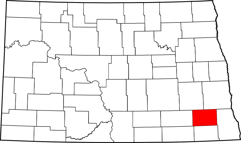 An illustration of Ransom County in North Dakota