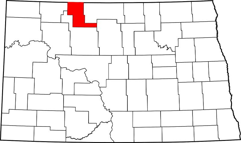 An illustration of Renville County in North Dakota