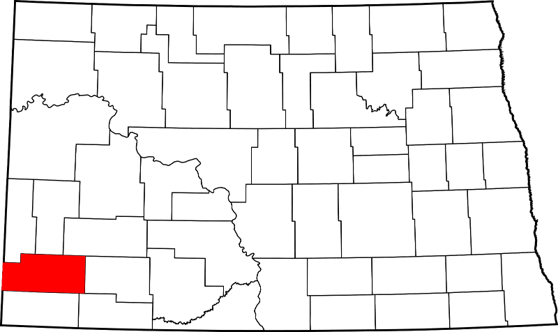 An image showing Slope County in North Dakota