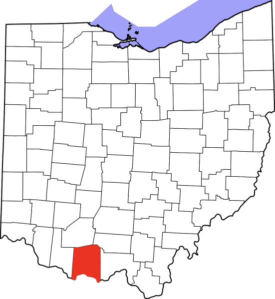 An illustration of Adams County in Ohio