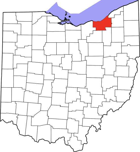 An illustration of Cuyahoga County in Ohio