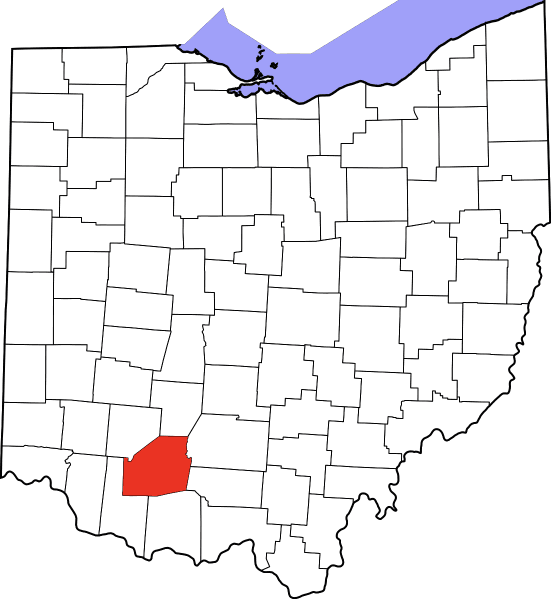 An illustration of Highland County in Ohio
