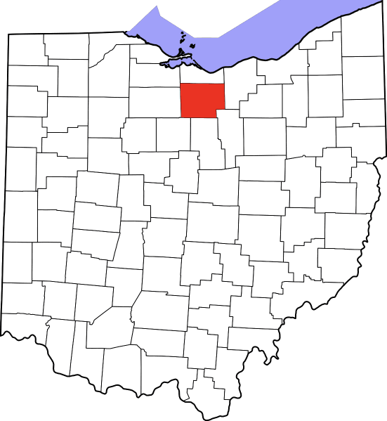 An illustration of Huron County in Ohio