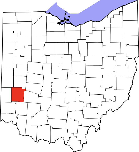 An image highlighting Montgomery County in Ohio