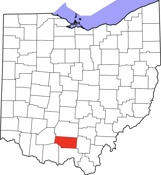 An illustration of Pike County in Ohio