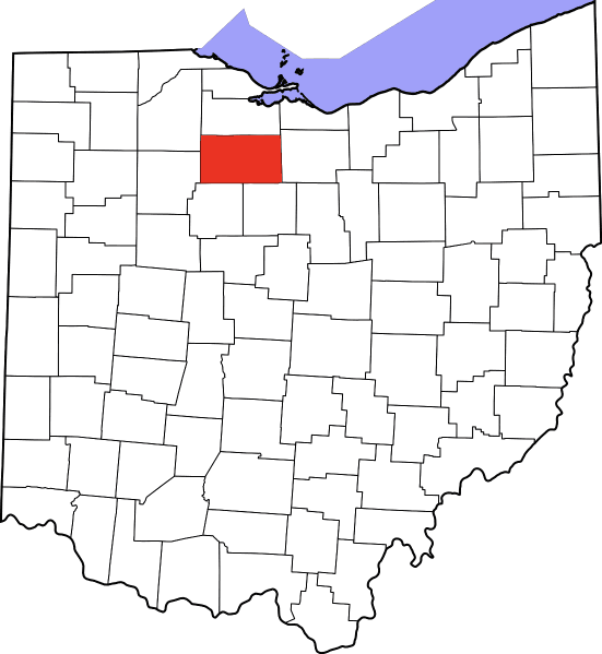 An illustration of Seneca County in Ohio