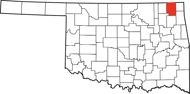 An illustration of Craig County in Oklahoma