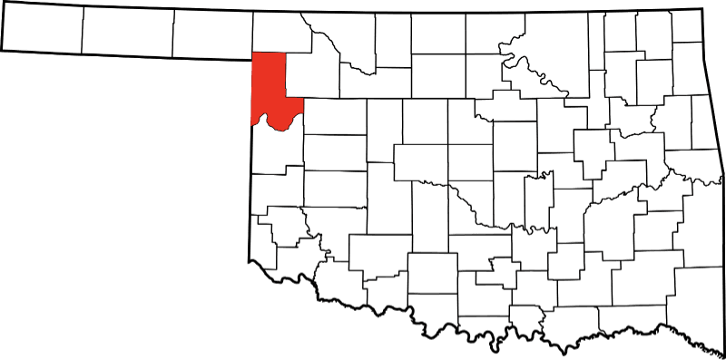 An image showing Ellis County in Oklahoma