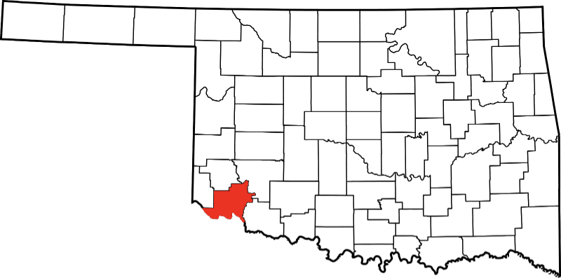 A picture displaying Jackson County in Oklahoma