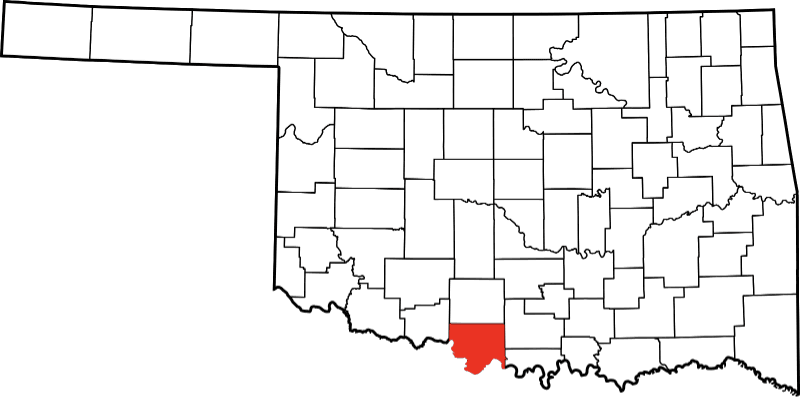 A picture displaying Jefferson County in Oklahoma