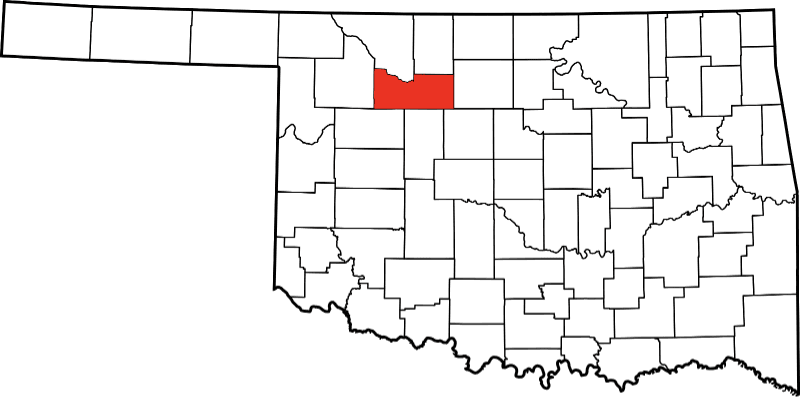 An illustration of Major County in Oklahoma