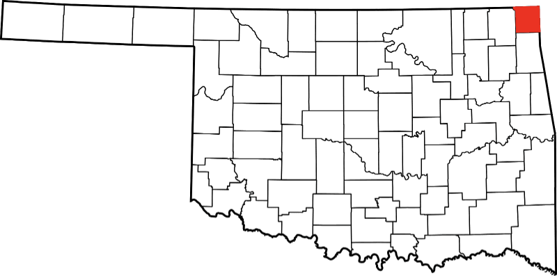 An illustration of Ottawa County in Oklahoma