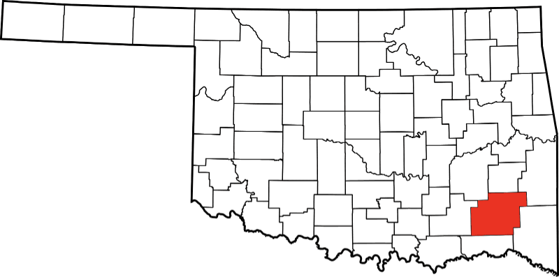 An image showing Pushmataha County in Oklahoma
