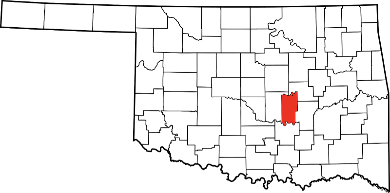 An image showing Seminole County in Oklahoma