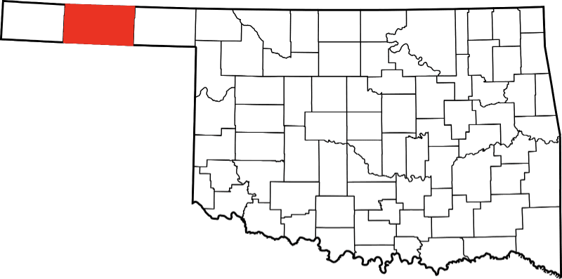 An illustration of Texas County in Oklahoma
