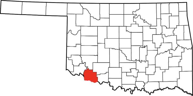 An image showcasing Tillman County in Oklahoma