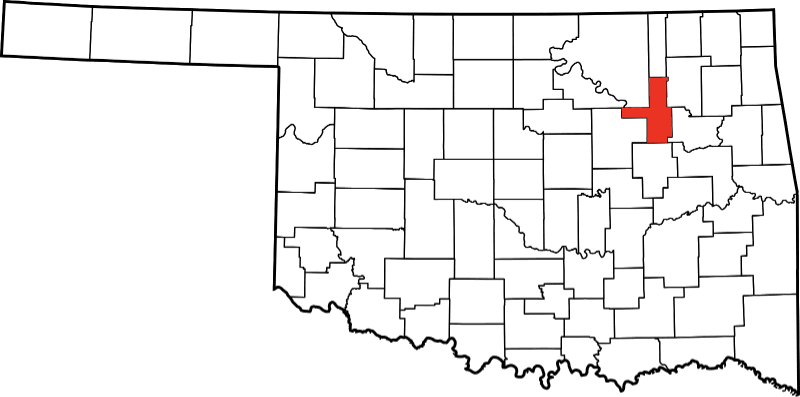 An image showing Tulsa County in Oklahoma