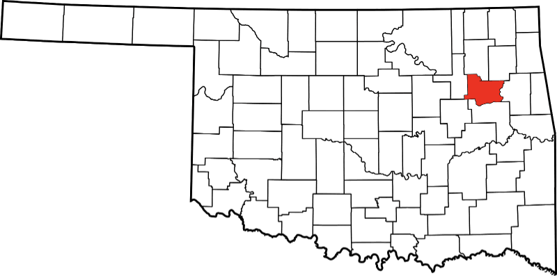 An illustration of Wagoner County in Oklahoma
