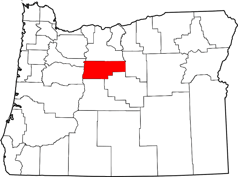 An image highlighting Jefferson County in Oregon