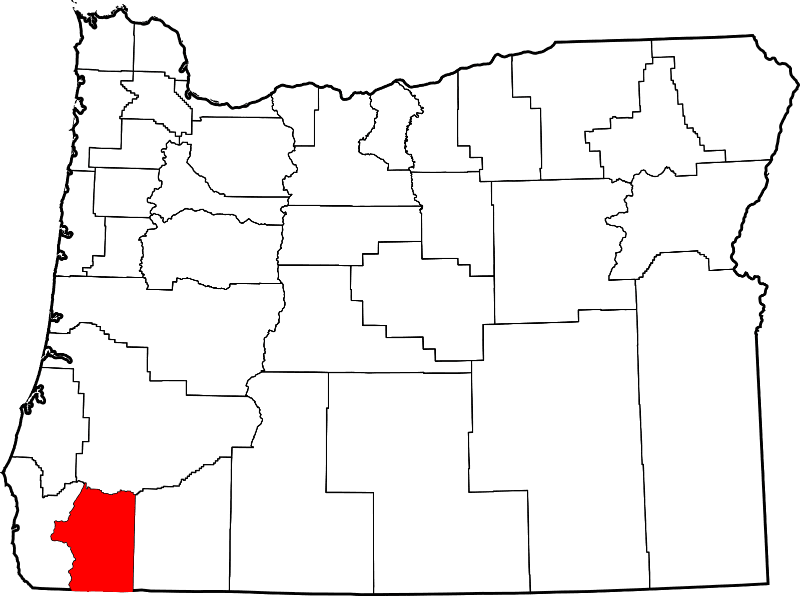 An illustration of Josephine County in Oregon