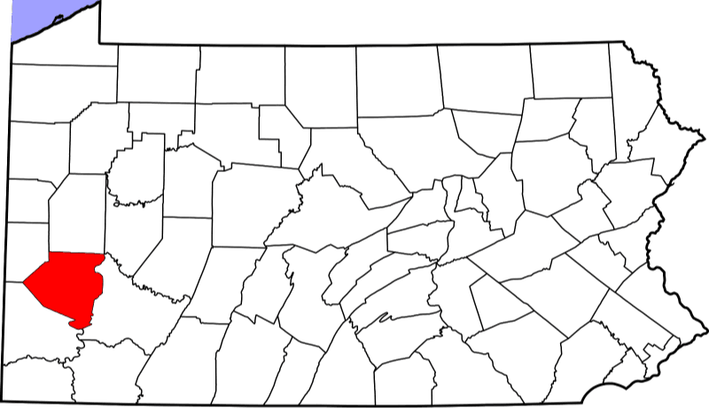 An illustration of Allegheny County in Pennsylvania