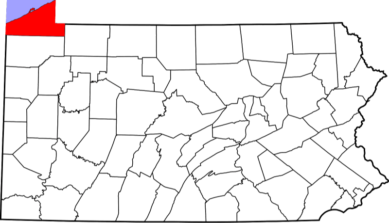 A picture displaying Erie County in Pennsylvania