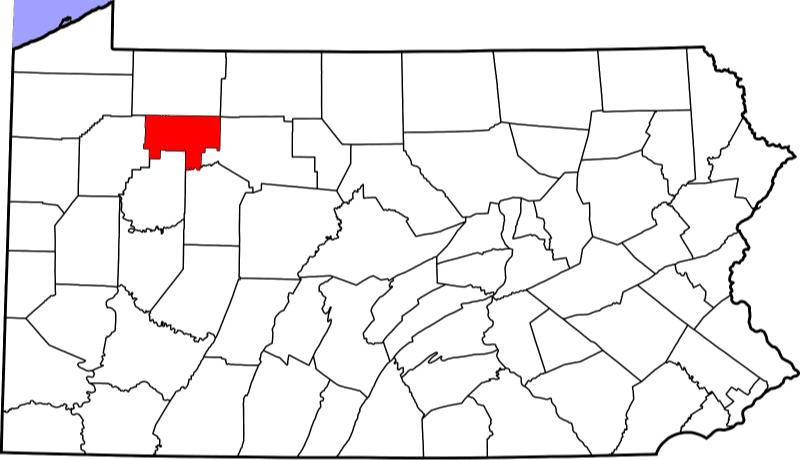 A picture displaying Forest County in Pennsylvania