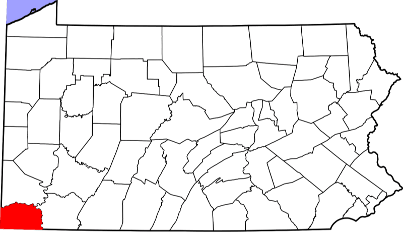 An illustration of Greene County in Pennsylvania