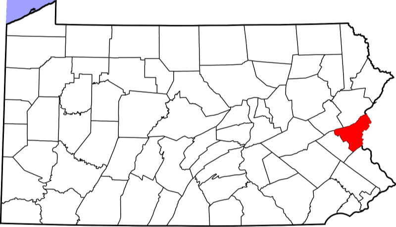 A picture displaying Northampton County in Pennsylvania