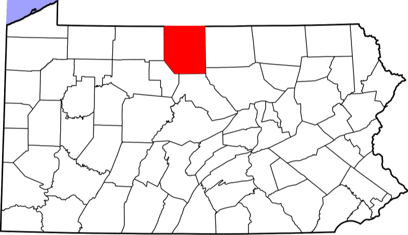 An image showing Potter County in Pennsylvania