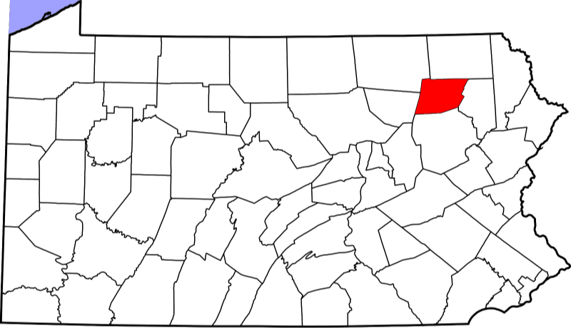 An illustration of Wyoming County in Pennsylvania