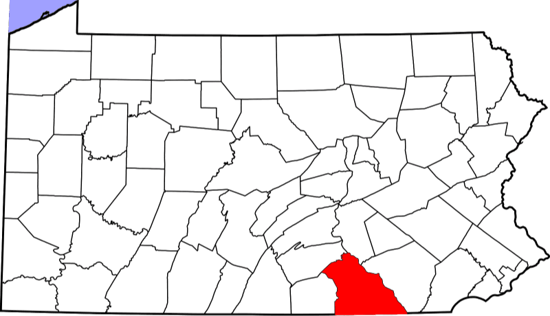 An image showing York County in Pennsylvania