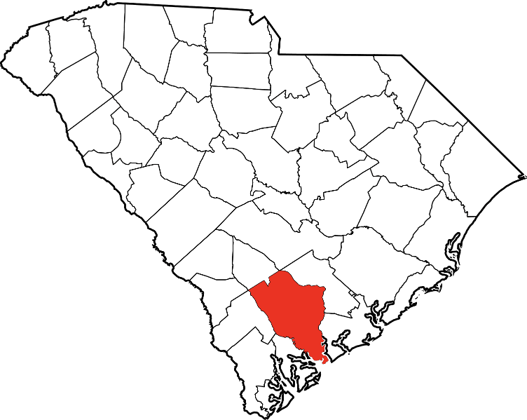 A picture displaying Colleton County in South Carolina