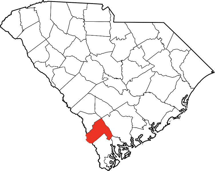 A picture displaying Hampton County in South Carolina