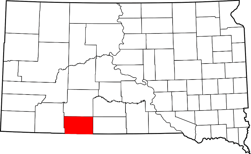 An illustration of Bennett County in South Dakota