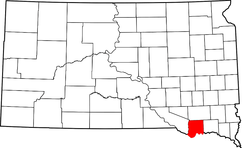 A picture displaying Bon Homme County in South Dakota