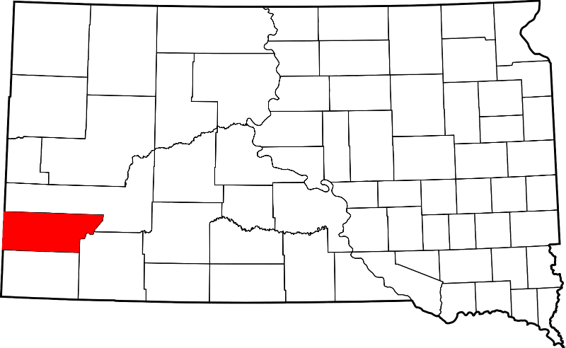 An illustration of Custer County in South Dakota
