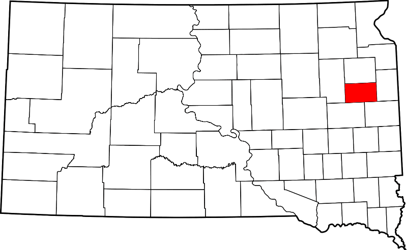 An illustration of Hamlin County in South Dakota