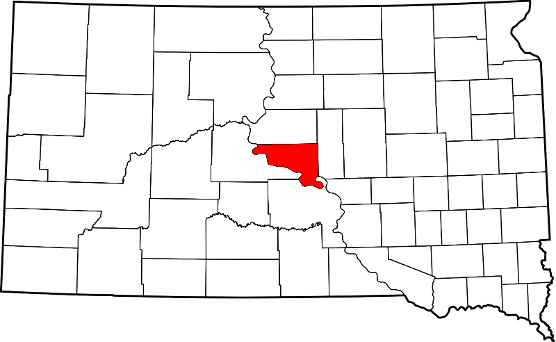 An image showing Hughes County in South Dakota