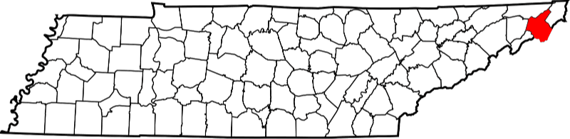 An image showing Carter County in Tennessee